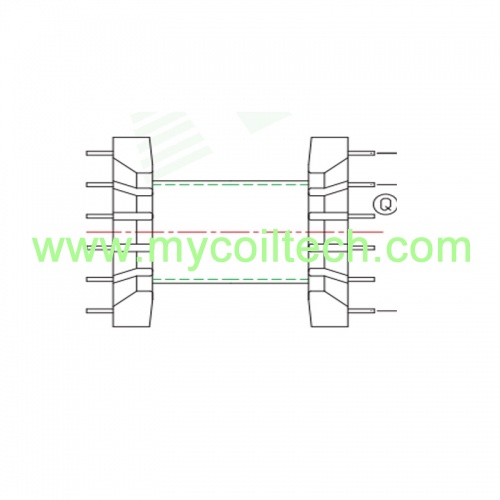 bobina horizontal e bobina efd30 6 + bobina de transformador de 6 pinos